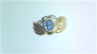 Ringe Sommer Dame in Gelbgold Zaffiro 0.69 Ct ZAF CT 0.69 DIA CT 0.10 G/VS - ZAF CT 0.69 DIA CT 0.10 G/VS